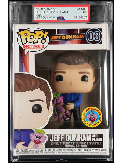 Funko Pop! Jeff Dunham: Jeff Dunham & Peanut PSA Graded Vinyl Figure #03 Cert #02106207