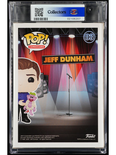 Funko Pop! Jeff Dunham: Jeff Dunham & Peanut PSA Graded Vinyl Figure #03 Cert #02106207