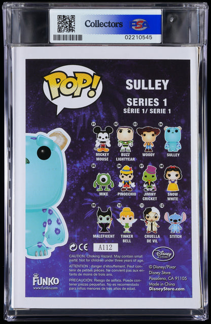 Funko Pop! PSA Graded Disney Monster's Inc: Sulley PSA Graded 8.5 NM-MT+ Vinyl Figure #04 Cert #02210545