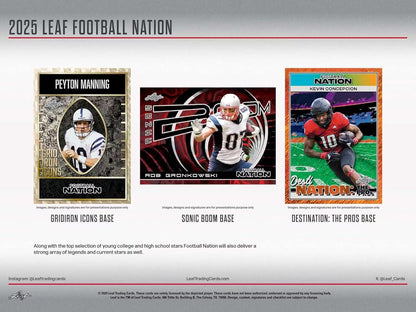 Leaf: 2025 Football Nation Hobby Box (6 Cards)