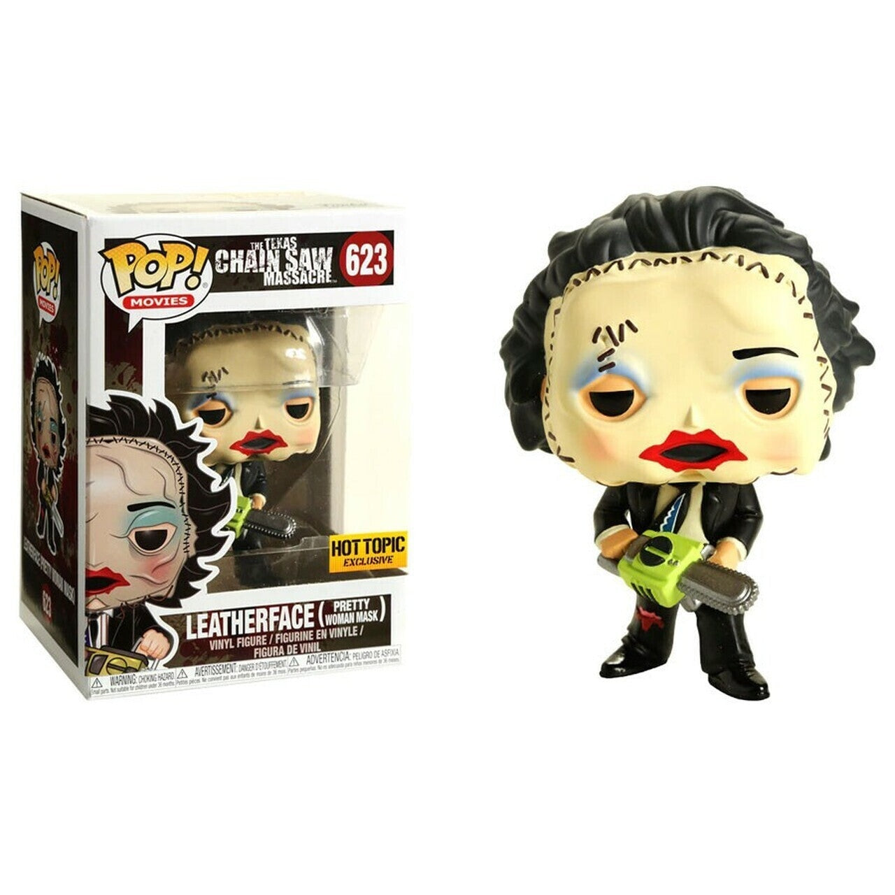 Funko Pop! Texas Chainsaw Massacre: Leatherface with Pretty Woman Mask (Hot Topic) Vinyl Figure #623