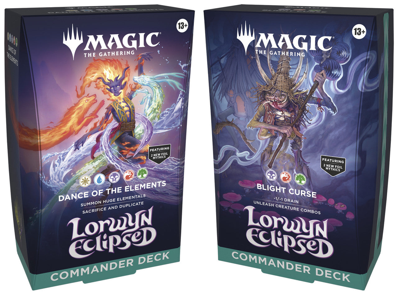 Magic The Gathering: Lorwyn Eclipsed Commander Deck Display (4 Decks)