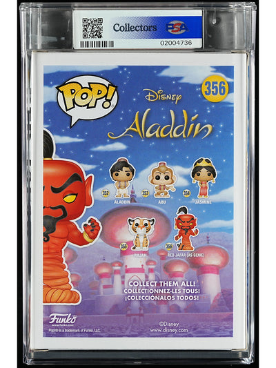 Funko Pop! Disney: Red Jafar as Genie PSA Graded Vinyl Figure #356 Cert #02004736