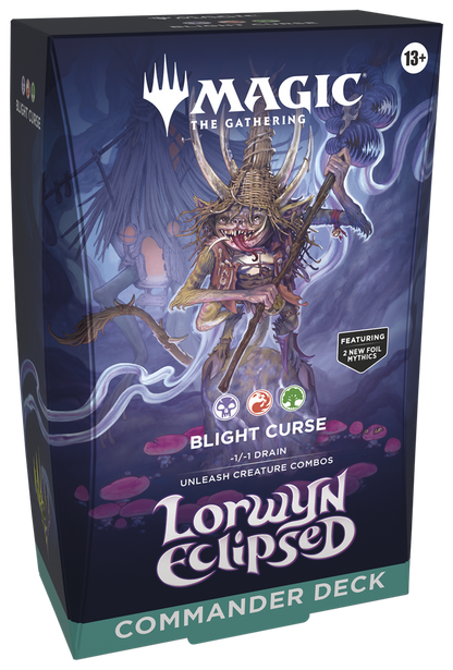 Magic The Gathering: Lorwyn Eclipsed Commander Deck Display (4 Decks)