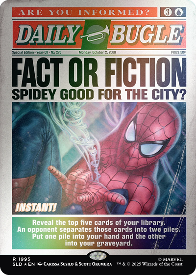 Magic The Gathering: Secret Lair x Marvel's Spider-Man: Daily Bugle Breaking News (Rainbow Foil)