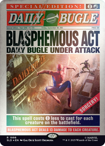 Magic The Gathering: Secret Lair x Marvel's Spider-Man: Daily Bugle Breaking News (Rainbow Foil)