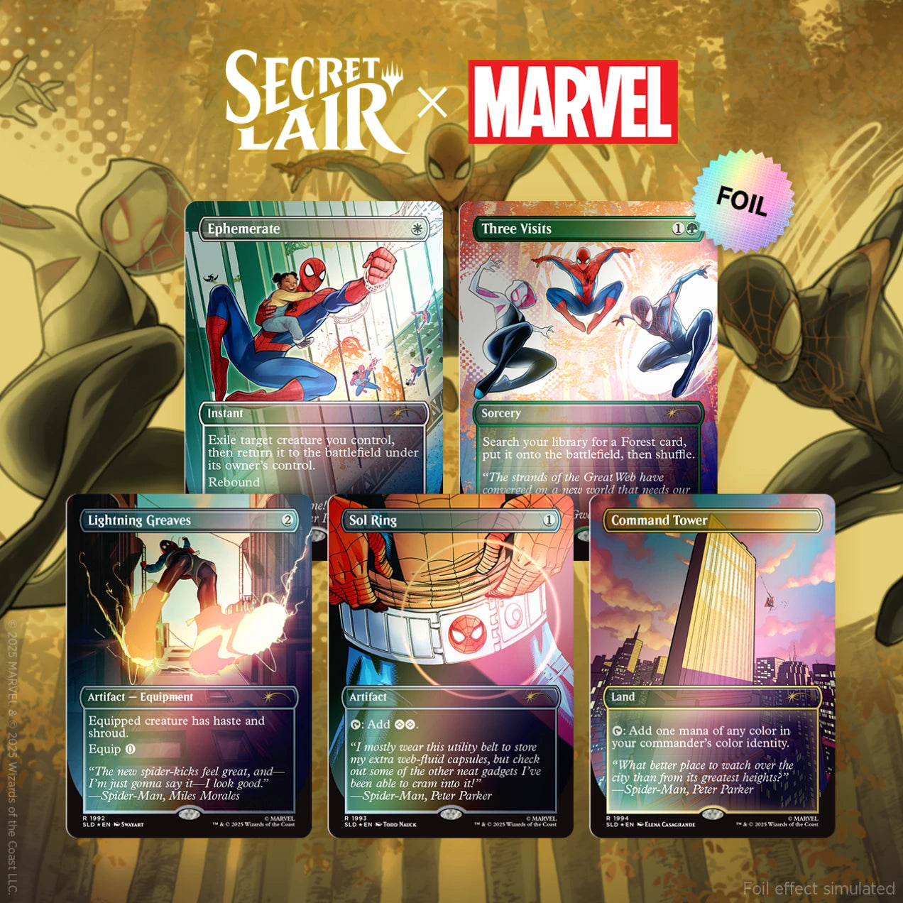Magic The Gathering: Secret Lair x Marvel's Spider-Man: Heroic Deeds (Foil)