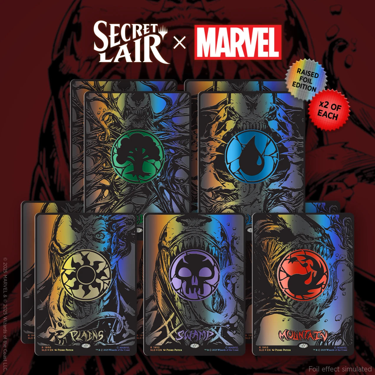 Magic The Gathering: Secret Lair x Marvel's Spider-Man: Mana Symbiote (Raised Foil)
