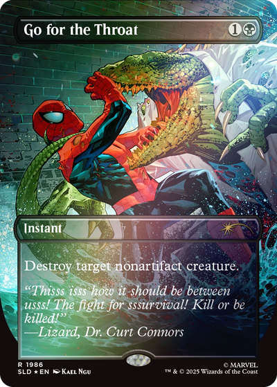 Magic The Gathering: Secret Lair x Marvel's Spider-Man: Villainous Plots (Rainbow Foil)