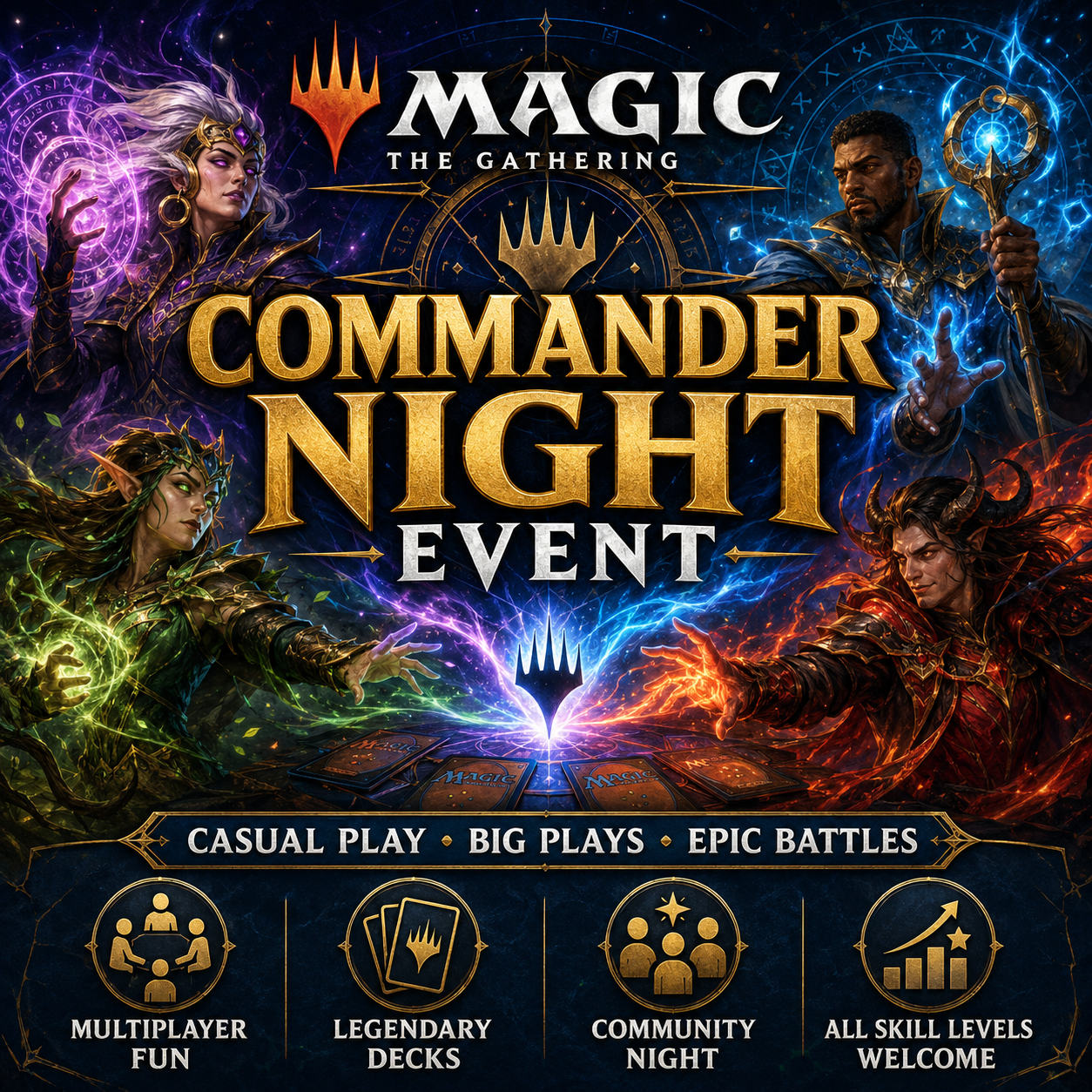 Magic the Gathering: Commander (Friday)