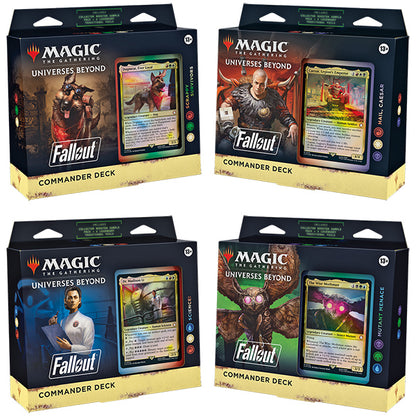 Magic the Gathering: Fallout Commander Deck Display (4 Decks)