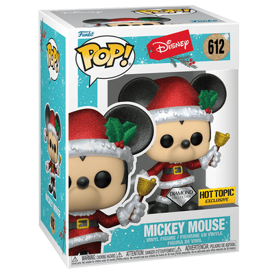 Funko Pop! Disney Mickey Mouse as Santa Claus Diamond Hot Topic Exclusive #612 Vinyl Figure