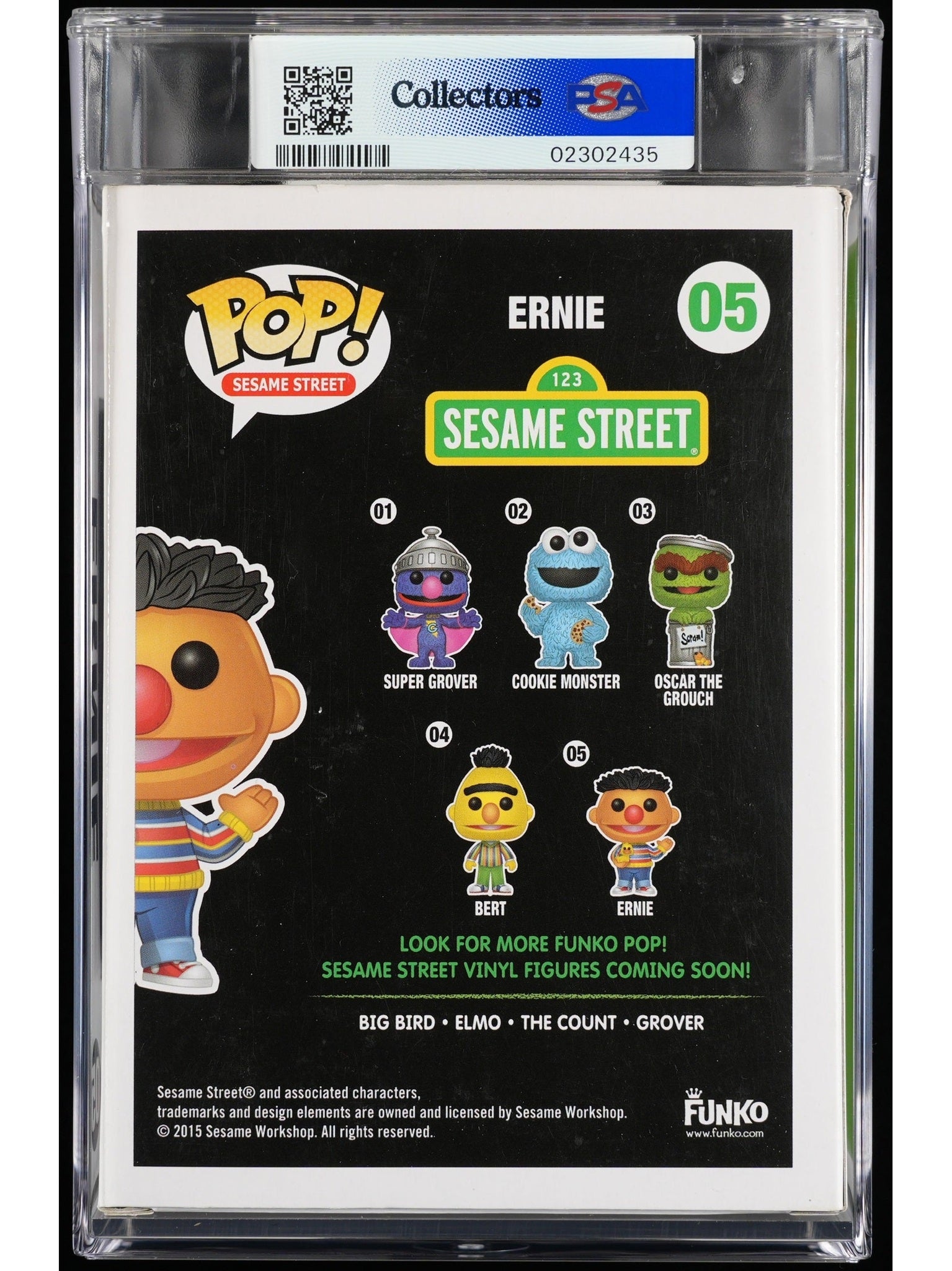Funko Pop! Sesame Street: Ernie PSA Graded Vinyl Figure #05