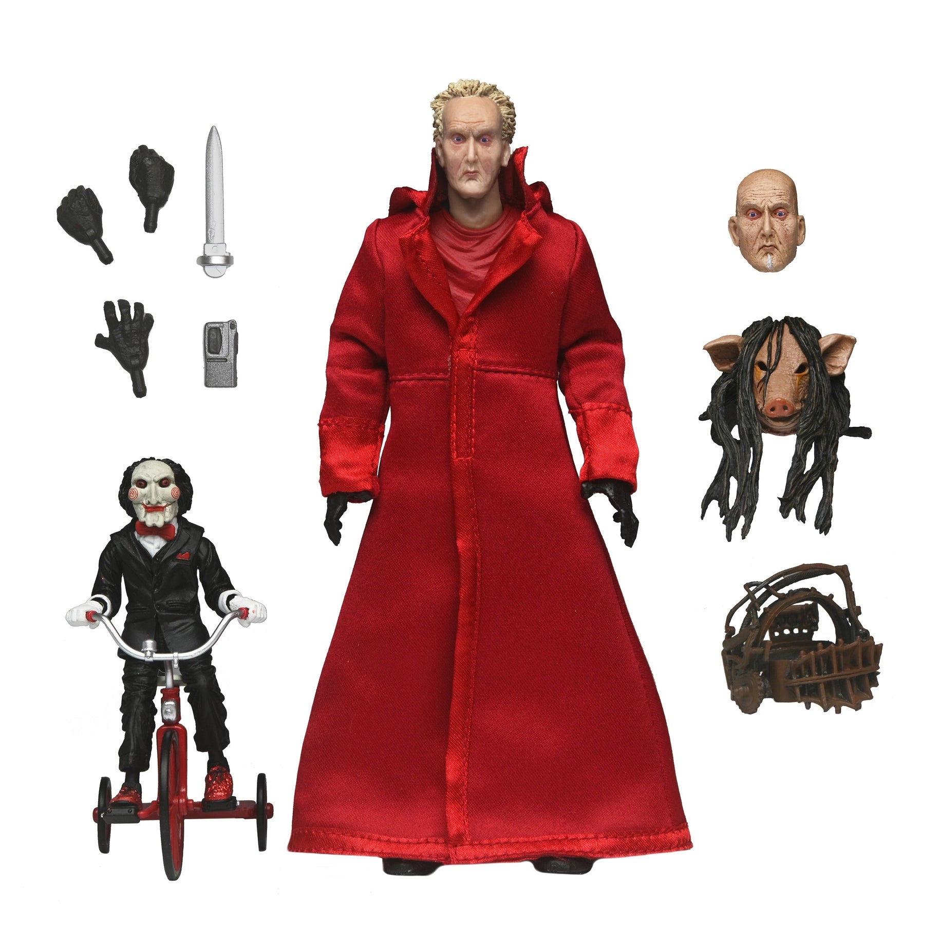 NECA Saw Ultimate: Jigsaw Killer Red Robe Action Figure