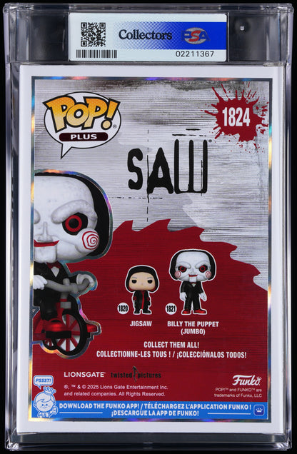 Funko Pop! PSA Graded Saw: Billy The Puppet PSA Graded 10 GEM MINT Vinyl Figure #1824 Cert #02211367