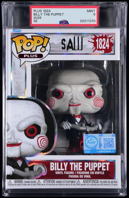 Funko Pop! PSA Graded Saw: Billy The Puppet PSA Graded 9 MINT Vinyl Figure #1824 Cert #02211370