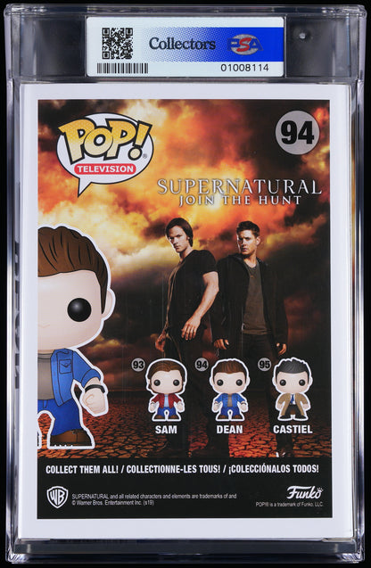 Funko Pop! PSA Graded Supernatural: Dean PSA Graded 10 GEM MINT Vinyl Figure #94 Cert #01008114