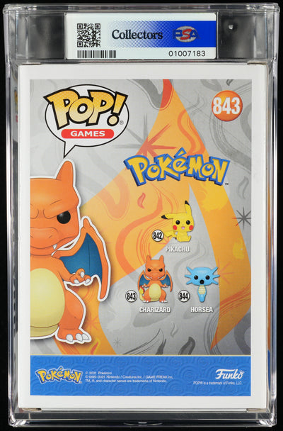 Funko Pop! PSA Graded Pokemon: Charizard PSA Graded 8.5 NM-MT+ Vinyl Figure #843 Cert #01007183