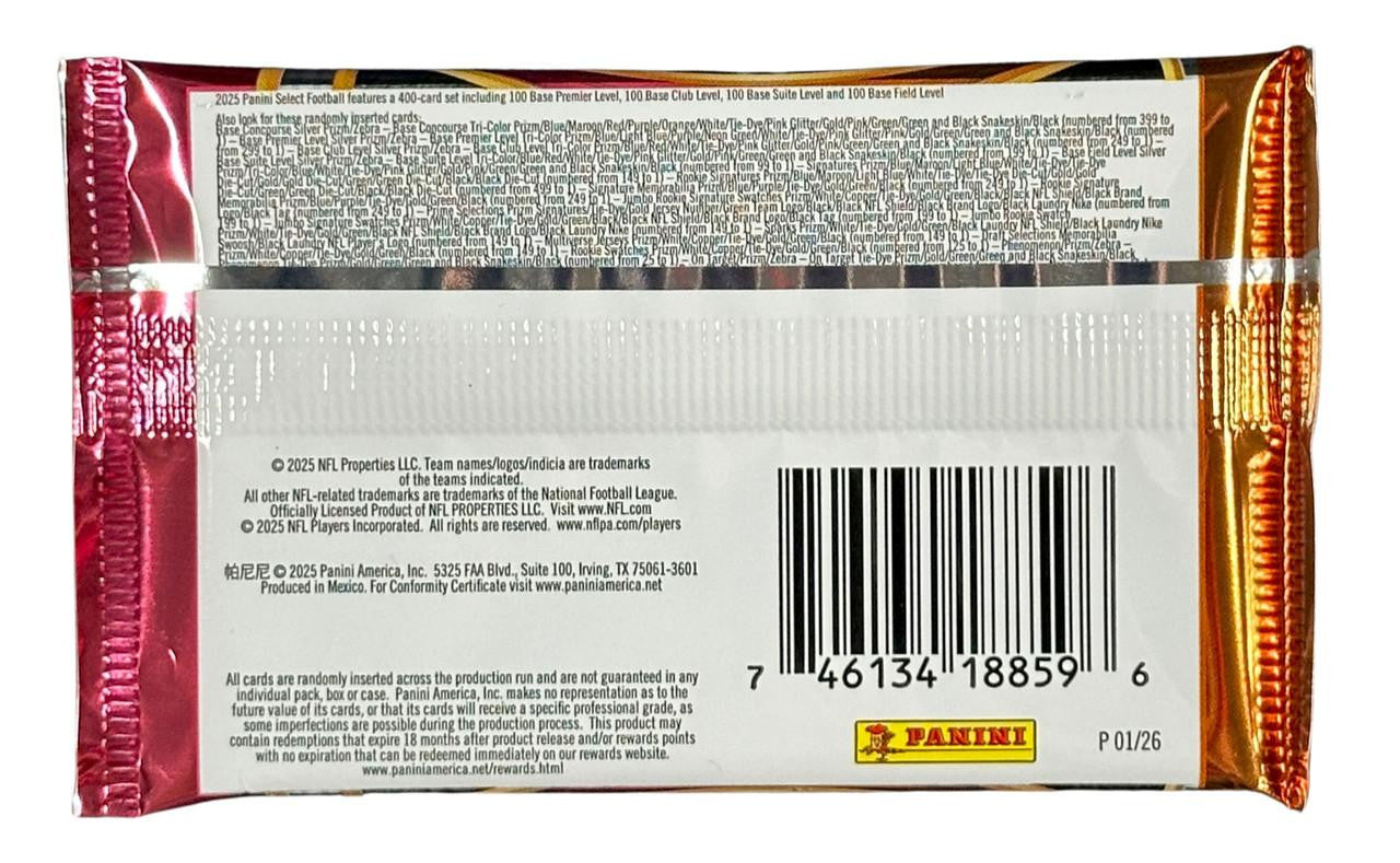 Panini: 2025 Select Football Hobby Pack