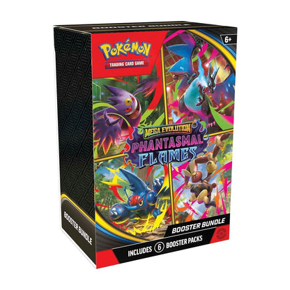 Pokémon TCG: Mega Evolution - Phantasmal Flames Booster Bundle (6 Packs)