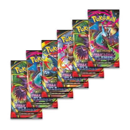 Pokémon TCG: Mega Evolution - Phantasmal Flames Booster Bundle (6 Packs)
