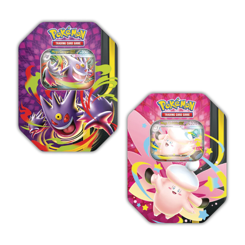 Pokemon TCG: Mega Moonlit Tin Case - 2 Pack