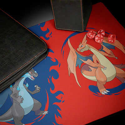Pokemon: Playmat - Mega Charizard X and Mega Charizard Y