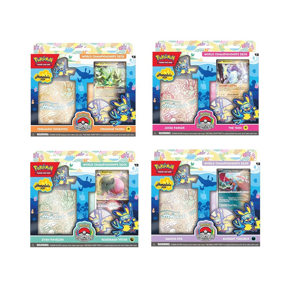 Pokemon TCG: 2024 Honolulu World Championships Deck Display (8 Decks)