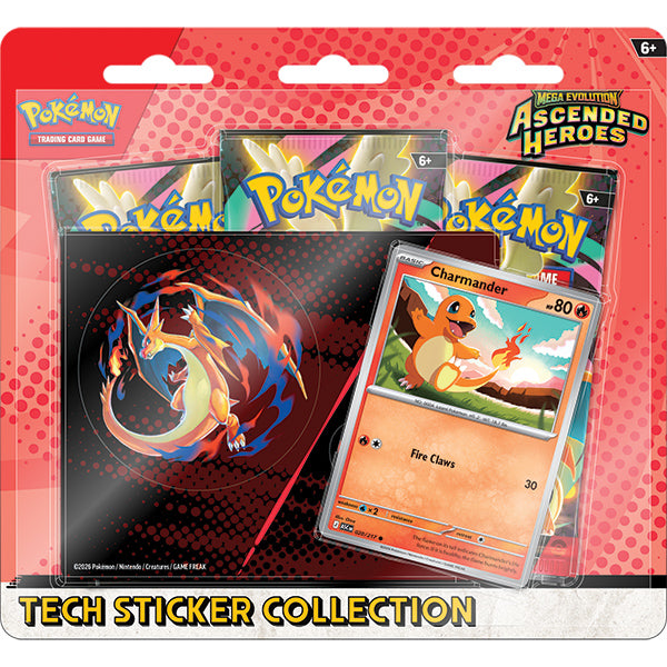 Pokemon TCG: Ascended Heroes Charmander Tech Sticker Collection Box