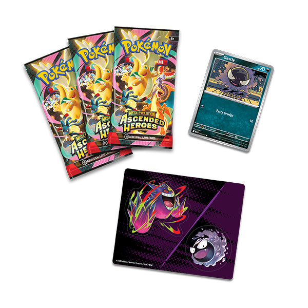 Pokemon TCG: Ascended Heroes Gastly and Mega Gengar Tech Sticker Collection Box