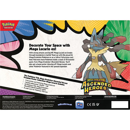 Pokemon TCG: Ascended Heroes Mega Lucario ex Premium Poster Collection Box