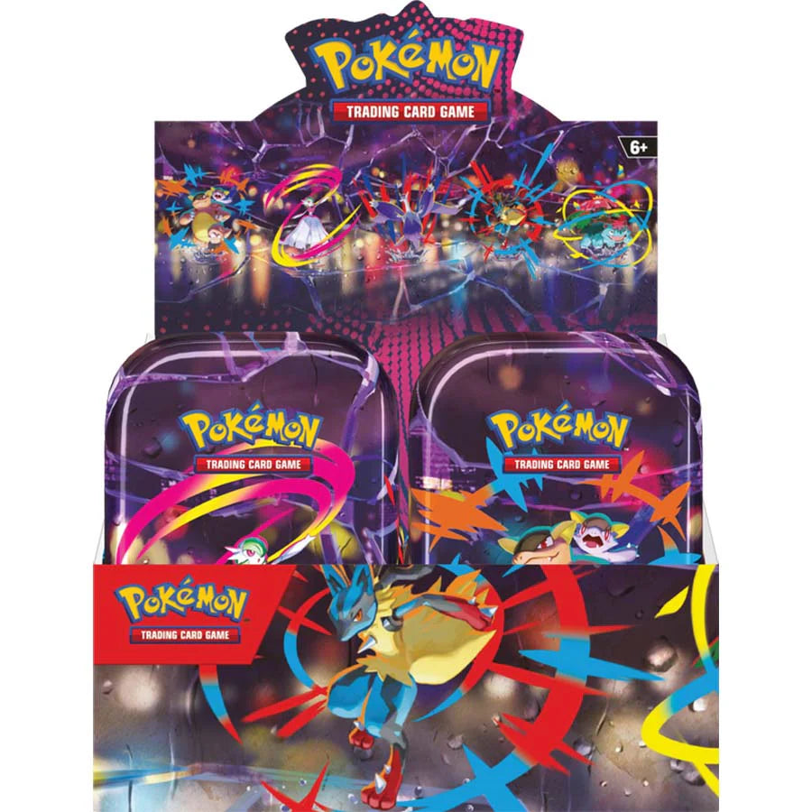 Pokemon TCG: Mega Heroes Mini Tin Display (10 Tins)