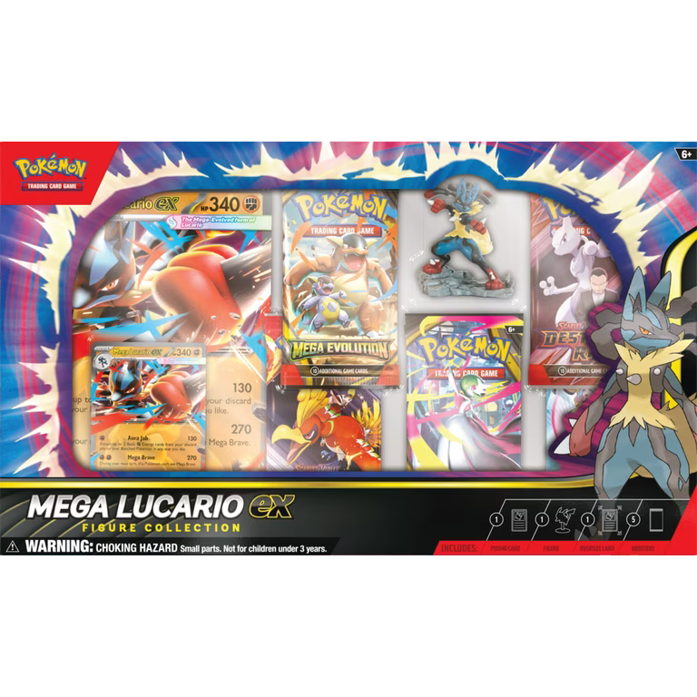 Pokemon TCG: Mega Lucario ex Figure Collection Box