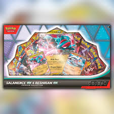 Pokemon TCG: Salamence ex & Reshiram ex Premium Collection Box (10 Packs)