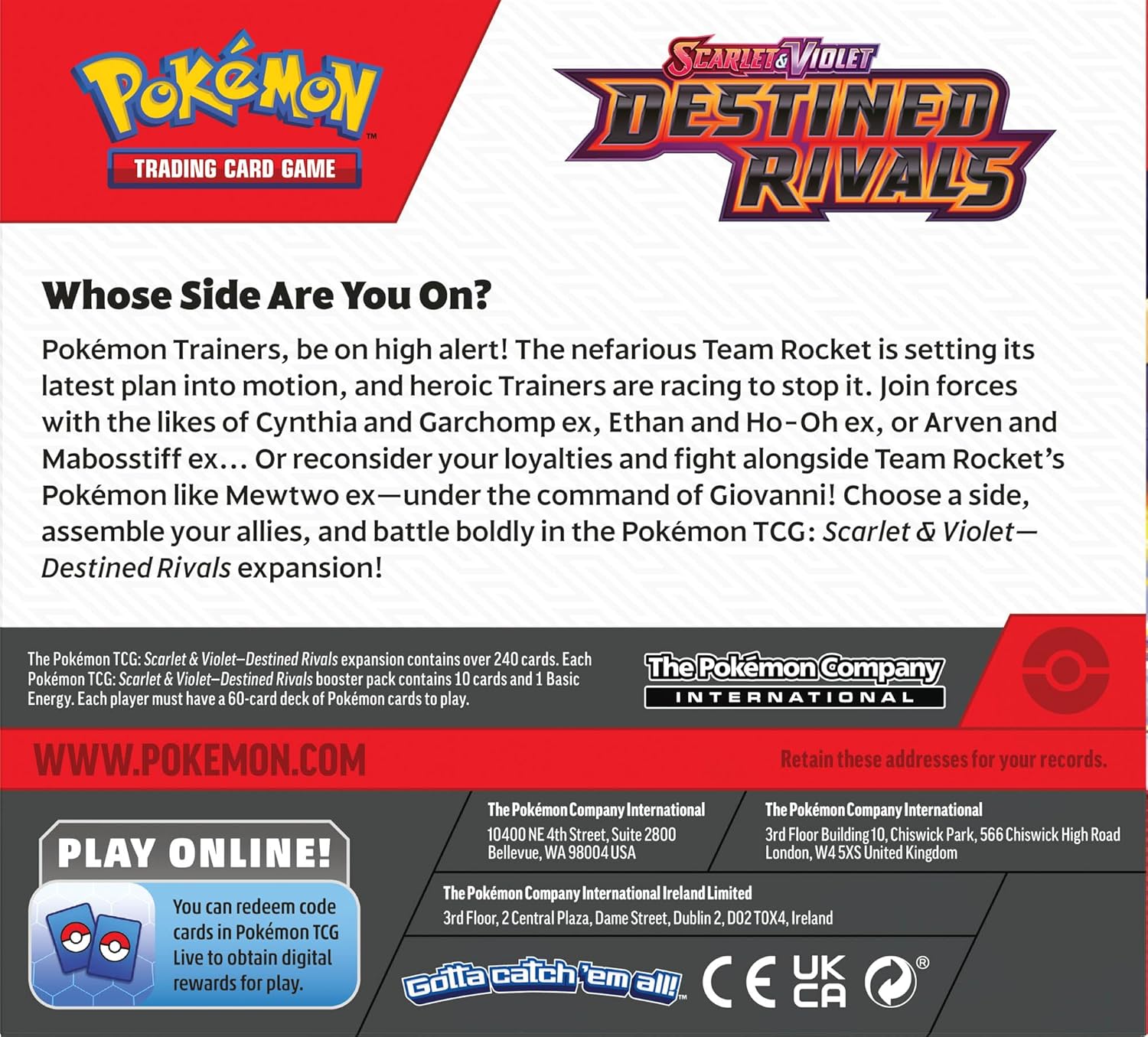 Pokemon TCG: Scarlet & Violet Destined Rivals Booster Display (36 Packs)