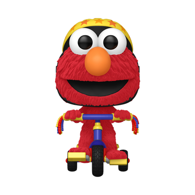 Funko Pop! Rides Sesame Street: Elmo on Trike Flocked 2024 Target Con Exclusive Vinyl Figure #309