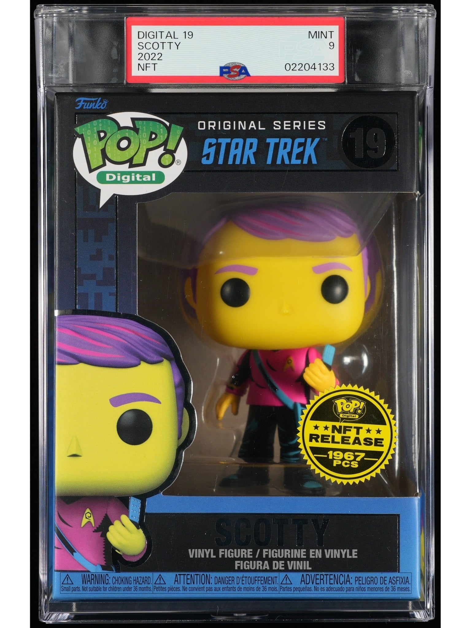 Funko Pop! Star Trek: Scotty PSA Graded Vinyl Figure #19 Cert #02204133