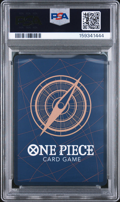One Piece Op14 Eb04 The Azure Sea's Seven 027 Shanks Alternate Art PSA 10 GEM MINT Cert #159341444