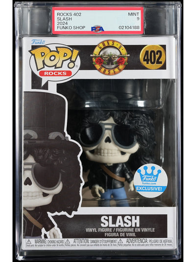 Funko Pop! Guns 'N Roses: Slash PSA Graded Vinyl Figure #402 Cert #02104188