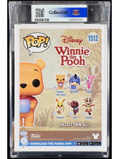 Funko Pop! Disney Winnie the Pooh: Winnie the Pooh PSA Graded Vinyl Figure #1512 Cert #02003425
