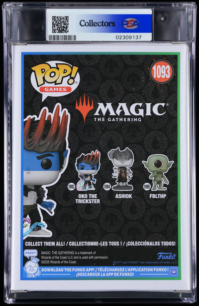 Funko Pop! PSA Graded Magic The Gathering: Oko The Trickster PSA Graded 8 NM-MT Vinyl Figure #1093 Cert #02309137