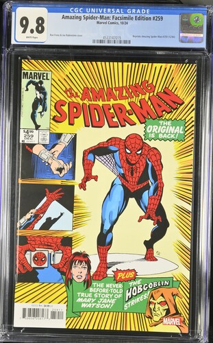 Amazing Spider-Man: Facsimile Edition 259 10/24 Marvel Comics CGC 9.8 Cert #4533147019