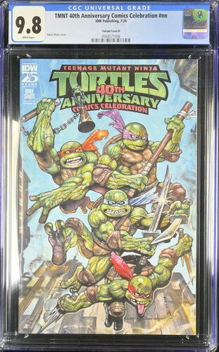TMNT 40th Anniversary Comics Celebration nn 7/24 IDW Publishing Variant Cover B CGC 9.8 Cert #4568571006