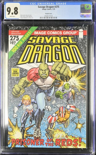 Savage Dragon 275 1/25 Image Comics Variant Cover CGC 9.8 Cert #4568571018