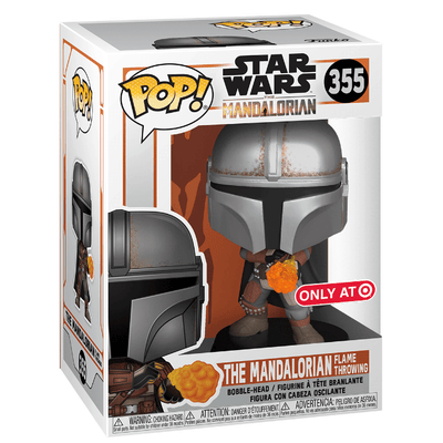 Funko Pop! Star Wars: The Mandalorian Flame Throwing Vinyl Figure #355