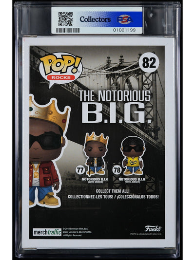 The Notorious BIG: Notorious BIG with Crown Toy Tokyo Exclusive Vinyl Figure #82 PSA Graded