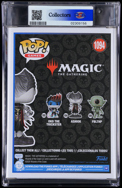 Funko Pop! PSA Graded Magic The Gathering: Ashiok PSA Graded 9 MINT Vinyl Figure #1094 Cert #02309156