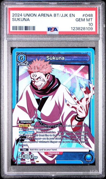 Union Arena Ue03Bt/Jjk Jujutsu Kaisen 048 Sukuna PSA 10 GEM MINT Cert #123828109
