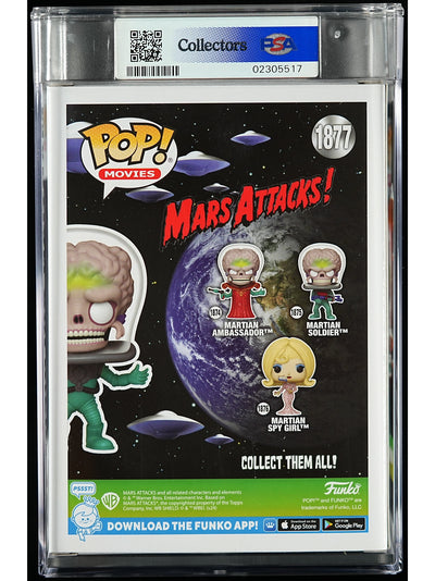 Funko Pop! Mars Attacks: Martian Soldier PSA Graded Vinyl Figure #1877 Cert #02305517