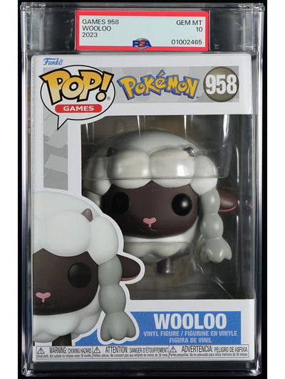 Funko Pop! Pokemon: WooLoo PSA Graded Vinyl Figure #958 Cert #01002465